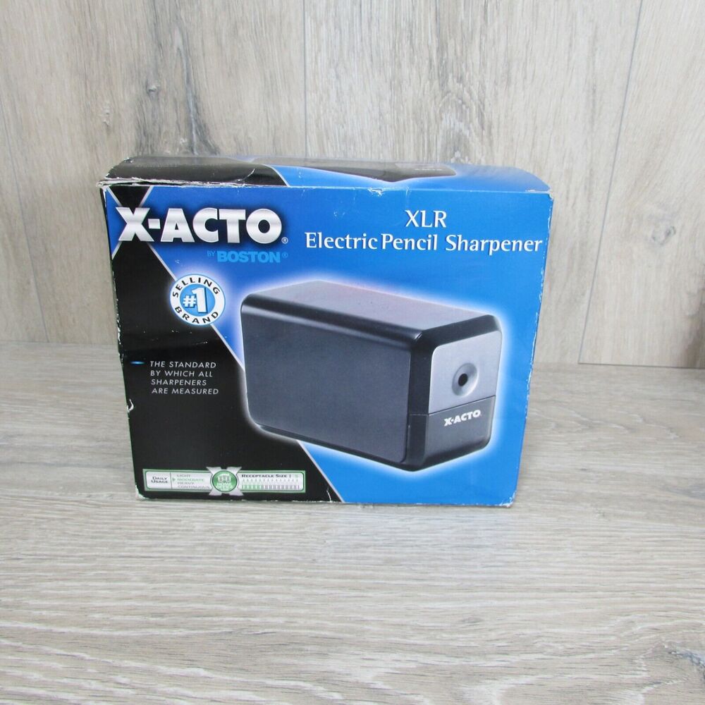 X-ACTO XLR Office Electric Pencil Sharpener 1800 Silver/Black